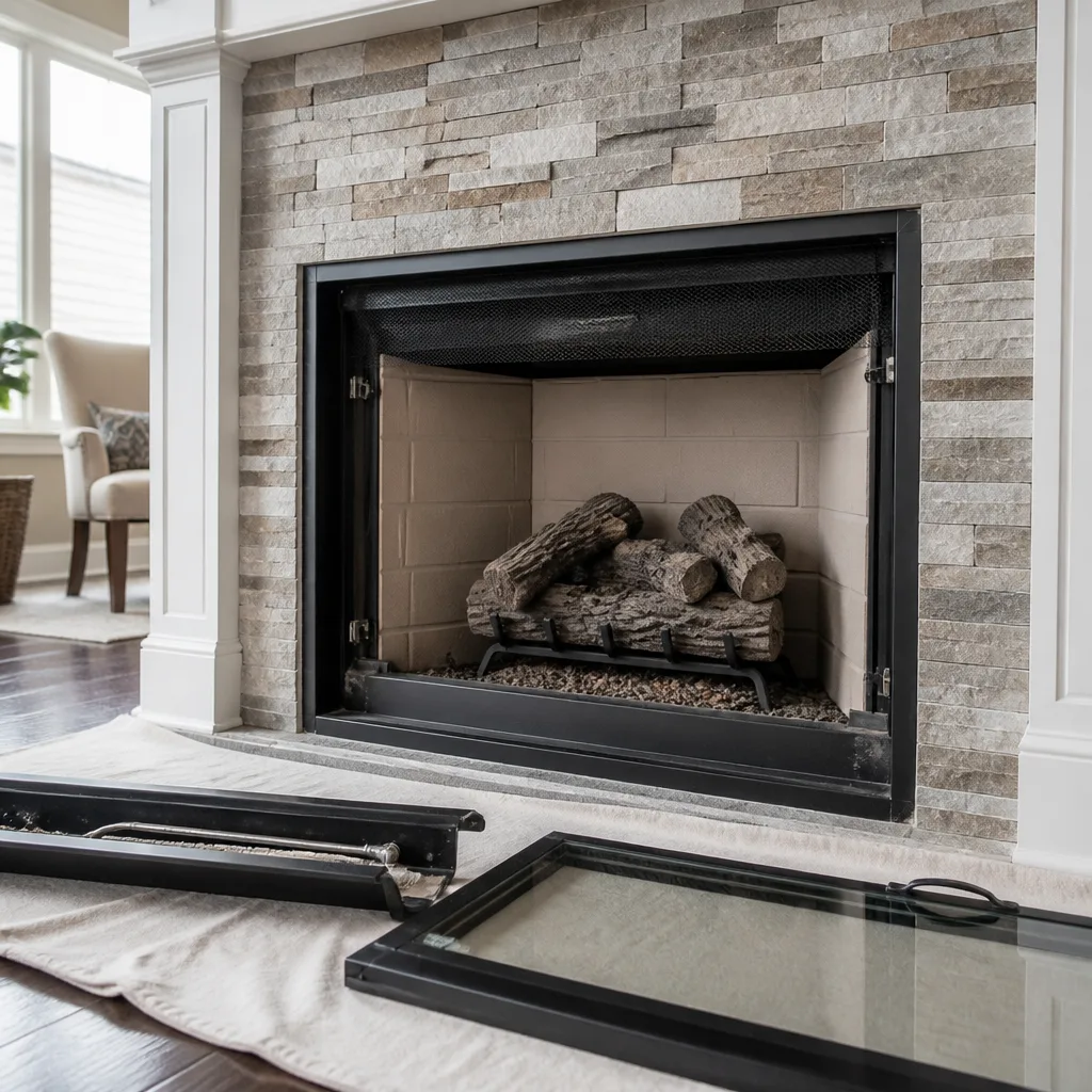 Gas fireplace service